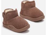 Ragazzi Ragazze Stivali Invernali Stivali Da Neve Bambini Scarpe Invernali Giwi Marrone Dimensioni 23