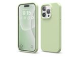 Custodia Elago In Silicone Premium Per Iphone 15 Pro Max Verde Pastello