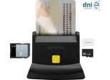 Lettore Di Schede Dni/Sip Aisens ASCR-SN04CSD-BK Nero
