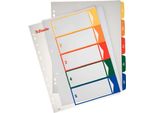 Indice In Plastica A4 Esselte Maxi, Numerico 1-5, Mix Di Colori