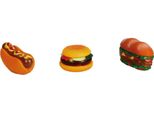Beeztees Sandwich, Hamburger E Hotdog - Gioco Per Cani - Vinile - Colori Assortiti