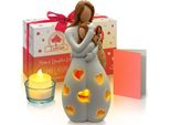 Portacandele Madre E Figlia Con Candela A Led Regalo Di Compleanno Per Donne, Festa Della Mamma, Natale, Capodanno, Regalo Di Compleanno Per La Mamma,