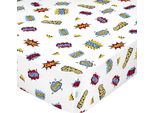 Lenzuolo Happyfriday Mr Fox Bianco Colorato 90 X 200 X 32 Cm