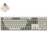 Tastiera Meccanica Senza Fili Keychron Q6 Max Qmk/Via, Qwerty Us, Manopola, Guscio Bianco, Gateron Jupiter Brown Q6M-P3