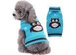 Vestiti Per Animali Domestici Il Gufo Maglione Il Gatto Cane Maglione Natale Giacche Per Animali Domestici Vestiti Per Cani - M