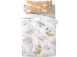 Set Copripiumino Happyfriday Moshi Moshi Baby Koala Colorato Culla 2 Pezzi