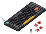 Tastiera Meccanica Sottile Senza Fili Nuphy Air75 V2, Led Rgb, Qwerty Us, Nero Basalto, Interruttore Cowberry