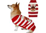 Cane Animale Domestico Maglione Invernale Alce Vacanze Di Natale Maglieria Calda Per Cani Di Piccola Media Taglia Gatti - L