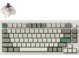 Tastiera Meccanica Senza Fili Keychron Q1 Max Qmk/Via, Qwerty Us, Manopola, Guscio Bianco, Gateron Jupiter Brown Q1M-P3