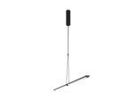 Lampada A Sospensione A Led, Alluminio Nero Opaco, Orientabile, H 205 Cm