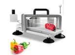 Affettatrice Per Pomodori In Acciaio Inox Per Impieghi Gravosi - Affettatrice Per Pomodori Da 3/8 Di Pollice - Affettatrice Manuale Per Pomodori, Cetrioli, Banane