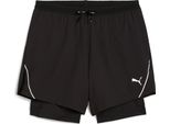 Puma M Run Ultraweave 2IN1 5' Short - Nero, Taglia:L