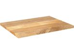 Vidaxl Piano Da Tavolo 90X70X3,8 Cm Rettangolare In Legno Massiccio Di Mango