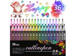 36 Colori Super Squiggles Shimmer Marker Set, Marcatori A Doppia Linea Di Contorno Per Disegno, Creazione Di Biglietti D'auguri Natalizi