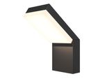 Applique A Led, Luce Per Esterni, Alluminio, Nero, H 22 Cm
