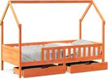 Vidaxl Letto Per Bambini Con Cassetti 80X200 Cm In Legno Di Pino Massiccio