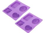 Stampo Per Sapone, Stampo In Silicone Per Il Fai Da Te, Stampo Per Torta, Stampo Per Cupcake, Stampo A 4 Griglie, Stampo Per Il Fai Da Te
