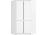 Akord Armadio Angolare 4 Ante Bianco 100X50X180 Cm