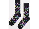 Calzini Del Marchio Happy Socks Del Modello Bow Sock Nero
