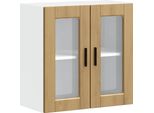 Vidaxl Pensile Da Cucina Con Anta In Vetro Porto Artisan Oak