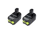 Batteria Ryobi 18V, Capacità 6,0Ah, Compatibile Con Gli Utensili Ryobi, 2 Batterie