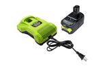 Batteria Agli Ioni Di Litio Ryobi 18V, Capacità 6,0Ah, Diverse Opzioni Di Batteria, 1 Batteria 1 Caricatore