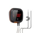Termometro Per Barbecue Wireless Bluetooth, Fino A 6 Sonde, Portata Wireless Di 100 M, 4X Con 2 Sensori