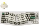 Tastiera Meccanica Senza Fili Keychron Q8 Max Qmk/Via, Hot-Swap, Rgb, Qwerty Us, Manopola, Guscio Bianco, Gateron Jupiter Banana - Q8M-P4
