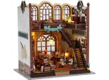Habarri | Casa In Miniatura - Diy Casa Delle Bambole - Casa In Legno Con Mobili E Illuminazione A Led - Regalo Per Bambini - Magia