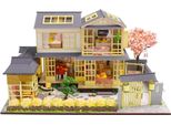 Habarri | Casa In Miniatura - Diy Casa Delle Bambole - Casa In Legno Con Mobili E Illuminazione A Led - Regalo Per Bambini - Villa A Kyoto