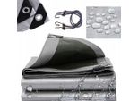 Ekspand | Telone 2X6M 260G - Argento-Nero - Resistente Al Gelo - Impermeabile - Protezione Uv