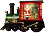 Globo Di Neve Con Treno Invernale, Globo Di Neve Natalizio Illuminato, Pupazzi Di Neve Di Babbo Natale Scintillanti, Globo Di Neve Per Comodino, Sambuco Rosso
