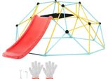 Cupola Di Arrampicata 2,44 M - Struttura Di Arrampicata Geometrica Con Scivolo - Per Bambini Da 3 A 9 Anni - Struttura Di Arrampicata Con Capacità Di Carico Di 272 Kg - Con Prese Di Arrampicata - Attrezzatura Da Gioco Per Interni/Esterni Per Il Giardino Di Casa