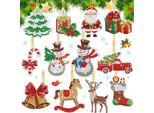 12 Set 5D Diamante Pittura Di Natale, Natale Diamante Pittura Ciondolo, Natale Pittura Kit Fai Da Te Diamante Pittura Portachiavi
