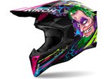 Motocross-Helm Airoh Wraaap Music Poliert GrößE Xxs