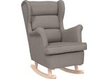Vidaxl Poltrona A Dondolo Taupe 74X90X102 Cm Tessuto
