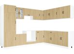 Vidaxl Set Di Mobili Da Cucina Da 14 Pezzi Lucca Sonoma In Legno Di Quercia
