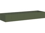 Vidaxl Fioriera Verde Oliva 280X80X40 Cm In Acciaio