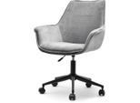 Sedia Girevole Aracely - Grigio / Nero
