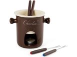 Excelsa Set Fonduta Cioccolato Ceramica 16Xh16,5X11 Cm Marrone