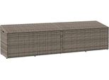 Vidaxl Cuscino Da Giardino Grigio 220X50X58 Cm In Polirattan