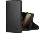 Torro Custodia In Pelle Per Galaxy S24 Ultra (Con Funzione Stand) - Nero
