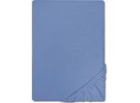Cloudcomfort Basic Lenzuolo Matrimoniale Jersey Stretch Blu 120 X 200 Cm