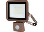 Rev Proiettore Led Eco+, Con Sensore Di Movimento, 20W, 6500K, 1700Lm, IP44, Bronzo