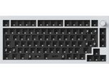 Keychron Q1 He Qmk Tastiera Meccanica Senza Fili Qmk/Via, Led Rgb, Hot-Swap, Qwerty Us, Manopola, Guscio Bianco, Barebone Q1H-B4