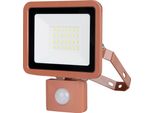 Rev Proiettore Led Eco+, Con Sensore, 20W, 6500K, 1700Lm, Bianco Freddo, IP44, Terracotta