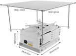 Supporto Elettrico Per Proiettore, Montaggio A Soffitto, Portata 10 Kg, Telecomando, Bianco