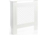 Rivestimento Per Radiatori Toboli Bianco 78 X 19 X 82 Cm, Rivestimento Per Radiatori In Mdf, Rivestimento In Legno Per Radiatori, Rivestimento Elegante Per Radiatori