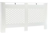 Rivestimento Per Radiatori Toboli Bianco 152 X 19 X 82 Cm, Rivestimento Per Radiatori In Mdf, Rivestimento In Legno Per Radiatori, Rivestimento Elegante Per Radiatori