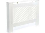 Rivestimento Per Radiatori Toboli Bianco 112 X 19 X 82 Cm, Rivestimento Per Radiatori In Mdf, Rivestimento In Legno Per Radiatori, Rivestimento Elegante Per Radiatori